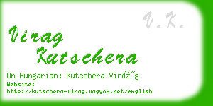 virag kutschera business card
